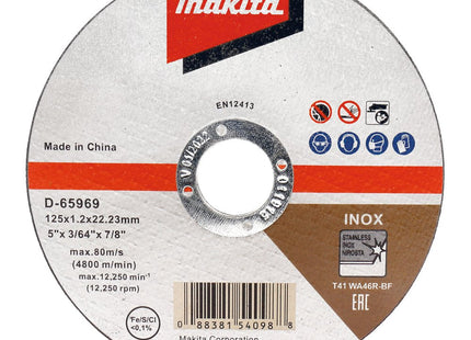 Discos De Corte Makita   Ø 125mm D-65969-12