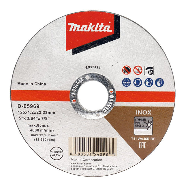 Discos De Corte Makita   Ø 125mm D-65969-12