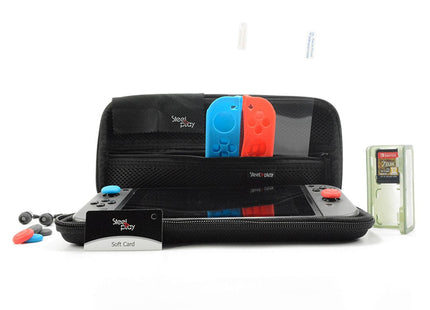 Kit De Transporte Y Protección Steelplay 11 En 1 + 2 Fundas Para Joypad Switch Gratis