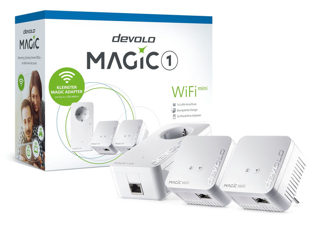 Devolo Magic 1 Wifi 2-1-3 Multikit Mini, Adaptador Powerline + Wifi 3 4250059685703