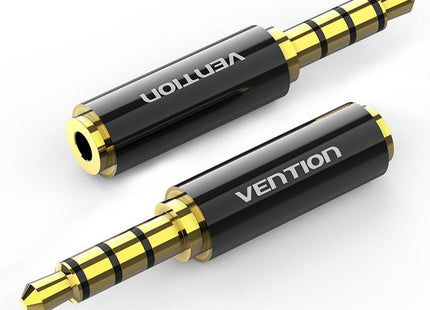 Adaptador Jack Vention Bfbb0 Jack 3.5 Macho Jack 2.5 Hembra Negro