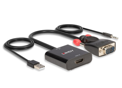 Lindy Convertidor Vga Y Audio A Hdmi