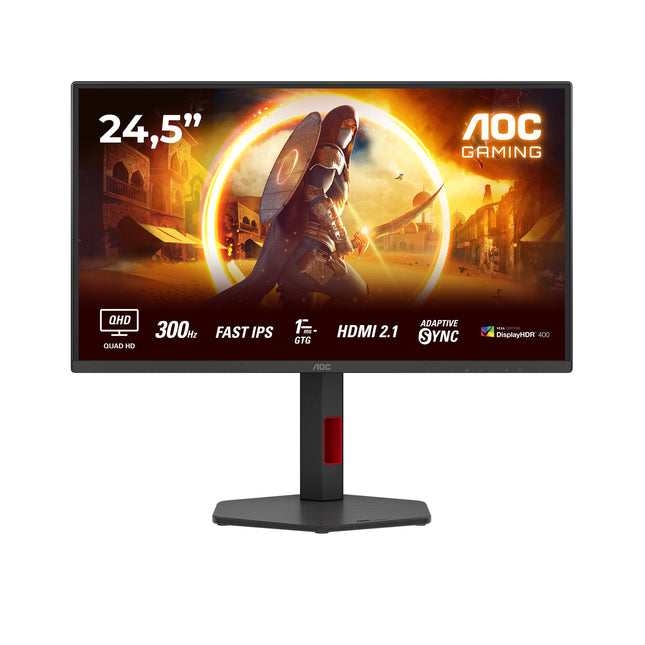 Monitor Aoc G4 Q25g4sr  24.5" 2560 X 1440 Pixeles Quad Hd Led Negro, Rojo