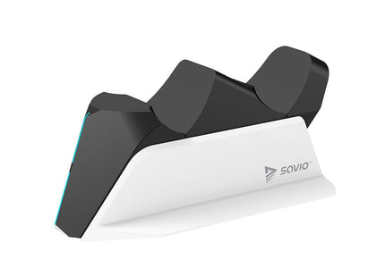 Savio Gcs-01 Estación De Carga Doble Para Pads Ps5, Dual Sense, Usb, Negro