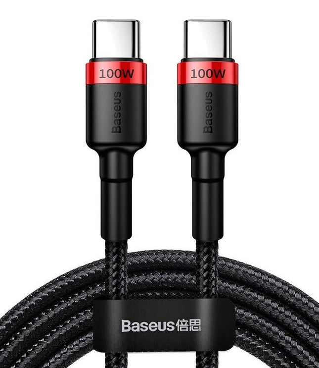 Baseus Cafule Pd2.0 100w Flash Charging Type-C To Type-C Cable [20v 5a]2m Red+Black