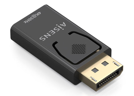 Aisens Conversor Displayport A Hdmi 4k@30hz, Dp/M-Hdmi/H, Negro