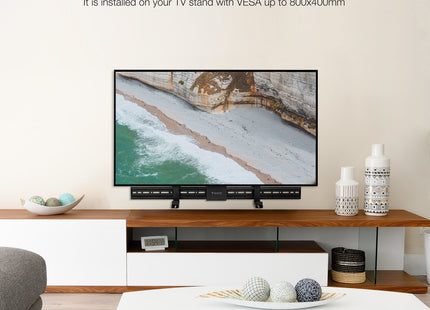 Tooq Soporte Para Barra De Sonido De 86-155 Mm De Profundidad - Peso Max 15kg - Vesa Max 800x400