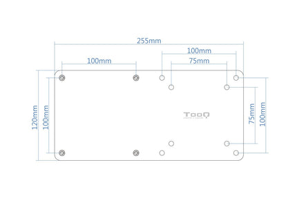 Tooq Soporte Vesa Para Mini Pc - Peso Max 3kg - Vesa 100x100 - Negro