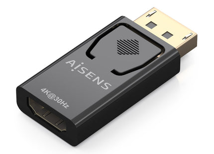 Aisens Conversor Displayport A Hdmi 4k@30hz, Dp/M-Hdmi/H, Negro