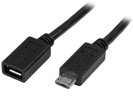 Startech Cable Micro Usb 2.0 M/H (Alargo) 0.50m Negro Usbubext50cm