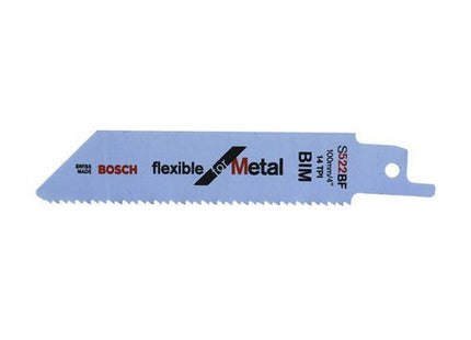 Hoja De Sierra De Sable Bosch Professional S 522 Bf Flexible Para Metal, 5 Piezas De Longitud 100 Mm 2608656011