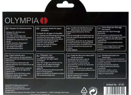 Olympia 9130 Accesorio Para Destructoras De Papel 12 Pieza(S) Aceite Lubricante