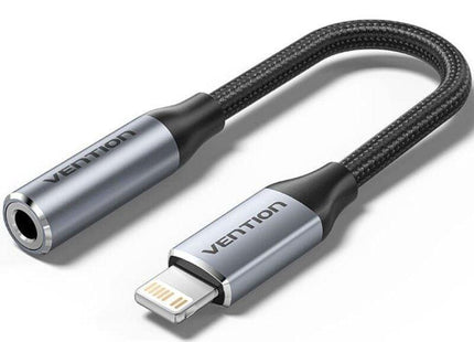 Adaptador Audio Vention Bmbha Jack 3.5 Hembra Usb Tipo-C Macho 10cm Gris