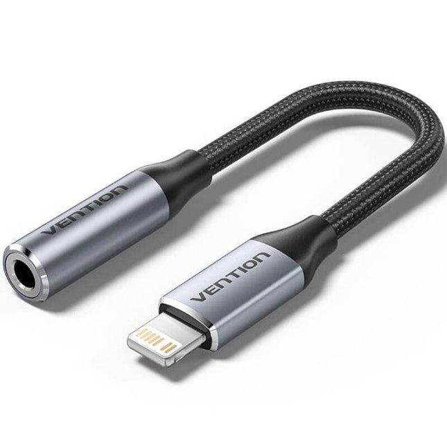 Adaptador Audio Vention Bmbha Jack 3.5 Hembra Usb Tipo-C Macho 10cm Gris