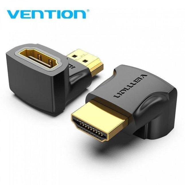 Adaptador Hdmi 4k 90  Vention Aiob0-2 Hdmi Macho Hdmi Hembra Pack 2 Uds