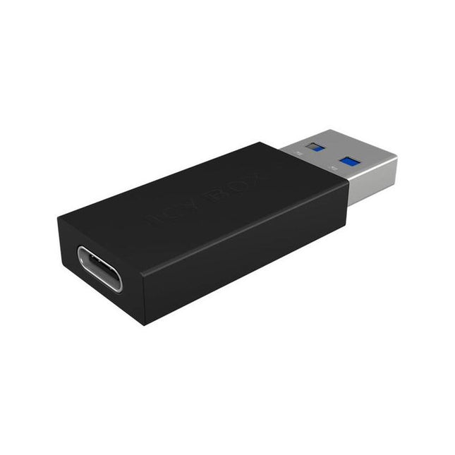 Adaptador Icy Box Usb 3.2 Gen 2 Ib-Cb015, Usb-A Macho > Usb-C Hembra Negro 60321
