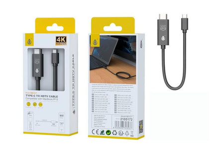 Adaptador Jc Nb1517 Negro De Usb-C (Macho) A Hdmi (Macho) 4k 30hz