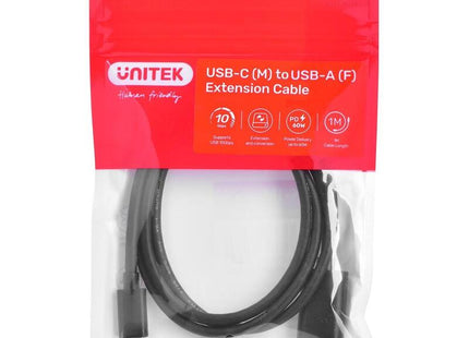 Adaptador Unitek Usb-C(M) A Usb-A(F) 10gbps 60w