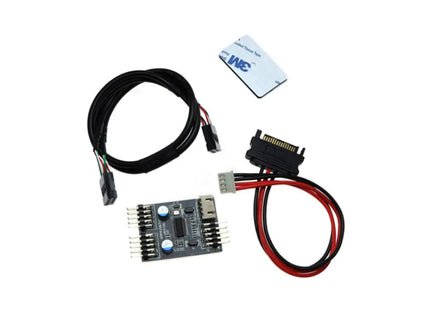 Adaptador Usb 9 Pin A 1 O 2 Usb 2.0 30 Cm  Tooq 2 X Usb 9 Pines A 1 X Usb 9 Pines/ Alimentación 5v Sata
