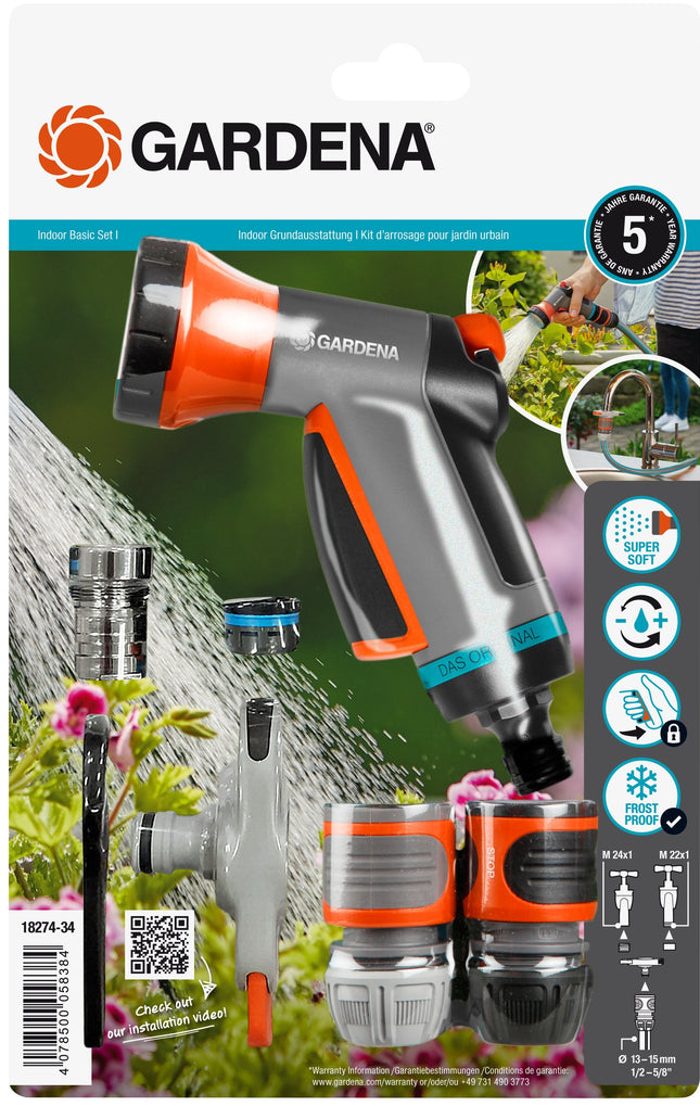 Gardena 18274-20, Piezas De La Válvula Gris Claro/Naranja