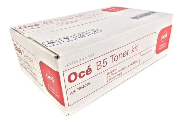 Océ Toner 9600 Type B5 (25001843) (7497b005) (7045009) (Alt: 7497b003) 2 Toner Bottles + 2 Waste Bags 2 X 450g 9600, Tds 300, Tds 400, Tds 600