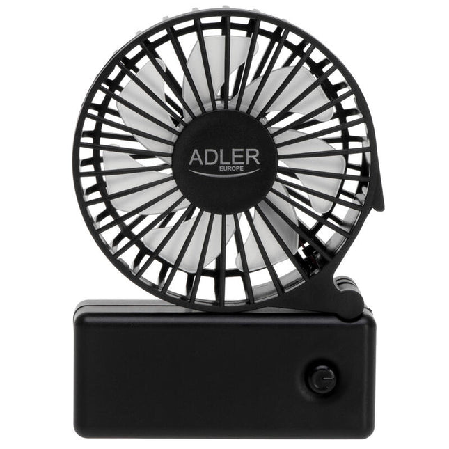 Adler Ad 7336 Mini Ventilador Plegable, Negro