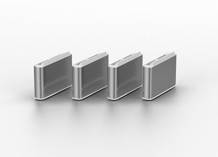 Lindy 40427 Bloqueador De Puerto Bloqueador De Puerto + Clave Usb Tipo C Blanco 5 Pieza(S)