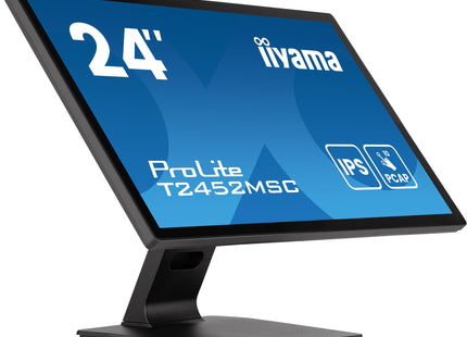 Monitor  Iiyama Prolite T2452msc-B1ag (23.8") 1920 X 1080 Pixeles Full Hd Led Pantalla Táctil Negro