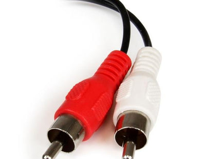 Startech Cable Adaptador Audio Estereo Jack 3,5mm A 2x Rca H/M 0.15m Negro Mufmrca