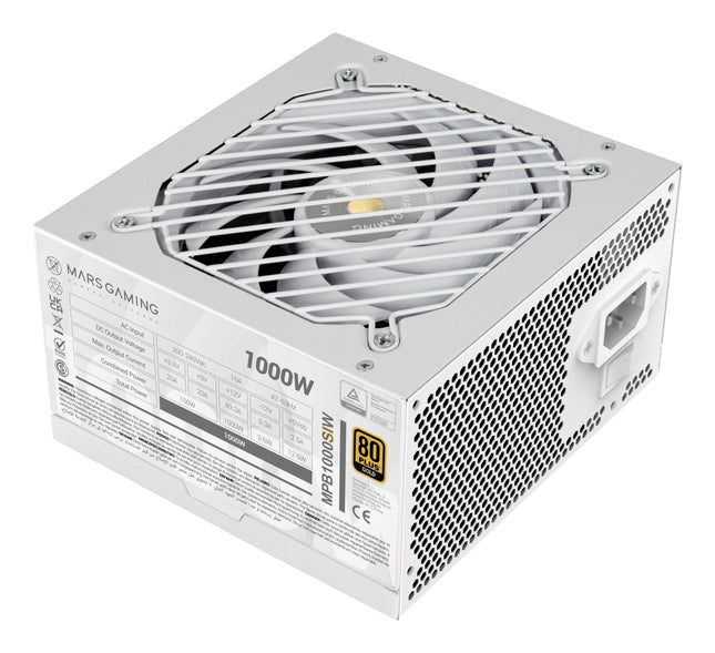 Fuente De Alimentación  Mars Gaming Mpb1000siw1000 W 24-Pin Atx Atx Blanco
