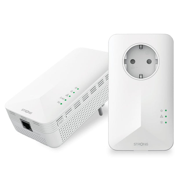 Strong Powerl1000duowifieuv2 Adaptador De Red Powerline 1000 Mbit/S Ethernet Wifi Blanco 2 Pieza(S)