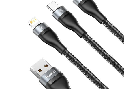 Cable Usb Baseus Serie Flash 3 En 1 Usb-C / Micro Usb