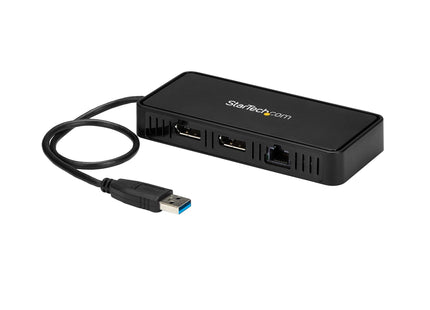 Startech.Com Mini Dock Usb A Displayport Doble Con Lan Gbe - 4k Doble De 60hz
