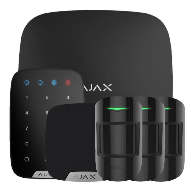 Ajax Hubkit-Renove-Bl1 Ajax Hubkit Renove Negro. Hub + 3 Motionprotect + Keypad + Homesiren