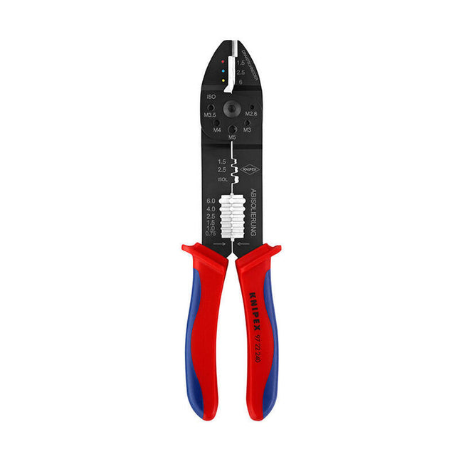 Alicates Para Entallar Terminales 240x62x25mm 9722240sb Knipex