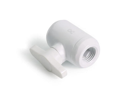 Alphacool Eiszapfen Válvula De Bola 2 X G1/4 Rosca Interior, Pieza Para Grifería Blanca 17630