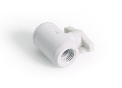 Alphacool Eiszapfen Válvula De Bola 2 X G1/4 Rosca Interior, Pieza Para Grifería Blanca 17630