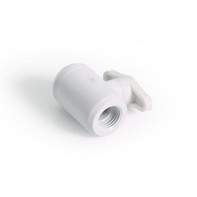 Alphacool Eiszapfen Válvula De Bola 2 X G1/4 Rosca Interior, Pieza Para Grifería Blanca 17630