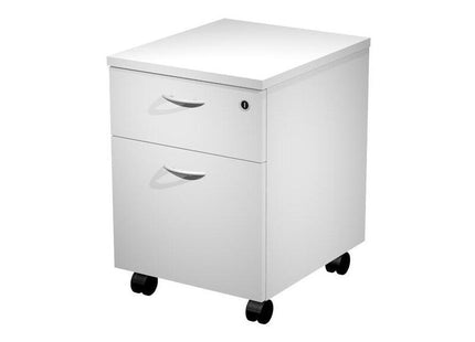 Artexport Cajonera Presto 2 Cajones C/Ruedas Guías Metálicas Cerradura Blanco -Desmontado-