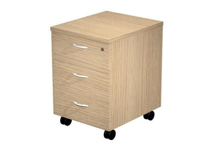 Artexport Cajonera Presto 3 Cajones C/Ruedas Guías Metálicas Cerradura Roble -Desmontado-