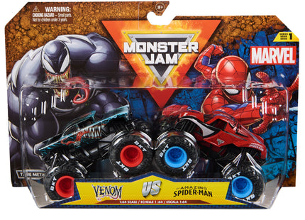 Spin Master Monster Jam 2-Pack Iron Man Vs. War Machine, Vehículo De Juguete Escala 1:64 6070555
