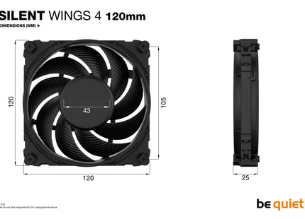 EAN 4260052188842 - be quiet! SILENT WINGS 4 | 120mm Carcasa del ordenador Ventilador 12 cm Negro 1 pieza(s) imagen 5