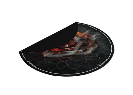 Alfombra Suelo Genesis Tellur 400 Redonda Lava 100cm