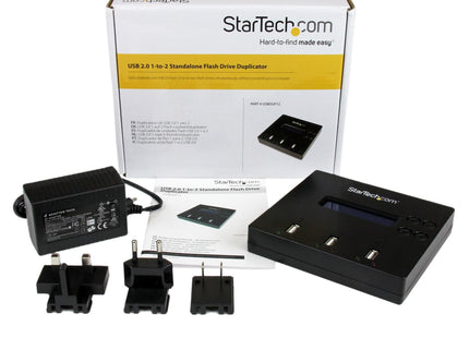 Startech.Com Dock Clonador Copiador Duplicador Borrador Memorias Pendrive Flash Usb 2.0 - 1 A 2 - 2 Puertos De Copia,2 Años