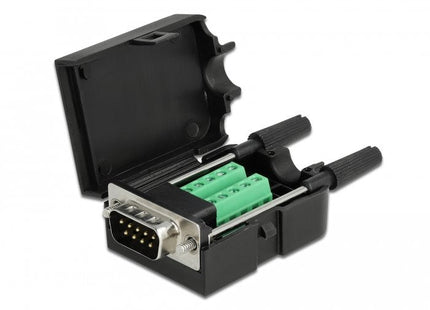 Delock Adaptador Sub-D 9 Pin Macho A Terminalblock 10 Pin