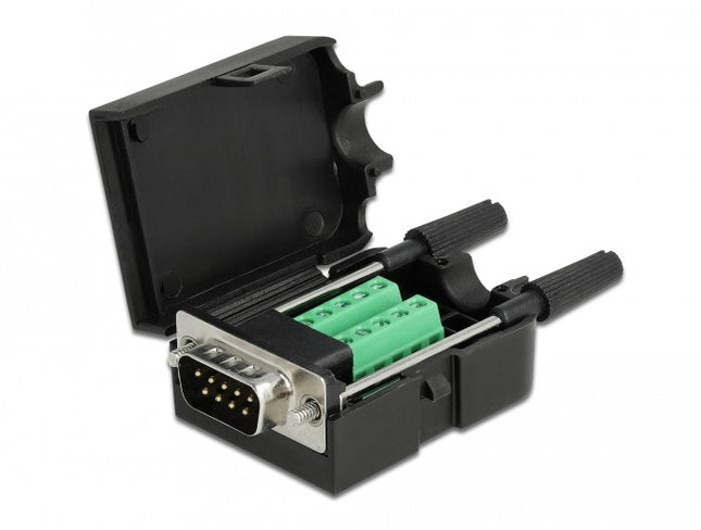 Delock Adaptador Sub-D 9 Pin Macho A Terminalblock 10 Pin