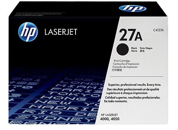 Original Hp 27x Toner Laser Negro 10.000 Paginas Laserjet/4000/4000t/4000n/4000tn/4050/4050n/4050t/4050tn