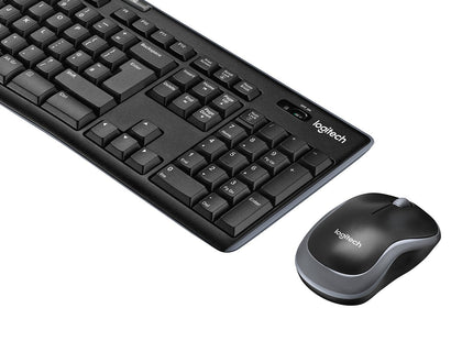 Teclado Belga Logitech Wireless Combo Mk270 Ratón Incluido Usb Azerty Negro