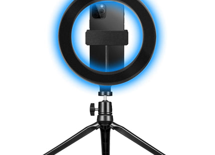 Celly Clickringrgbbk Soporte Smartphone Tripode Proclick Con Anillo Luz Led