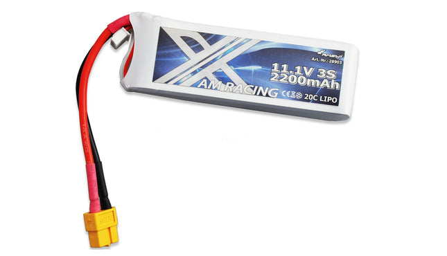 Amewi Batería Lipo Akku 3s 11,1v 2200mah 20c Softcase, Xt60